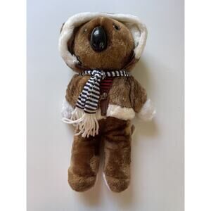 Vintage Koala Bear Plush Stuffed Animal Toy by Interpur 11" with Hoodie Scarf